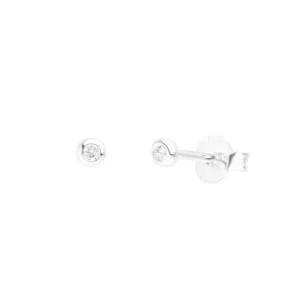 Ohrstecker MINI Pure 18 K Gelbgold vergoldet, 925 Sterlingsilber-LEAF Fashion