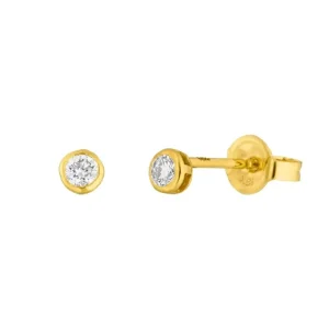 Ohrstecker MY FIRST DIAMOND, 18 Karat Gelbgold-LEAF Sale