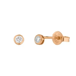 Ohrstecker MY FIRST DIAMOND, 18 Karat Rosegold-LEAF Online