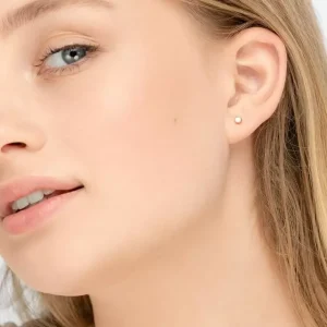 Ohrstecker MY FIRST DIAMOND, 18 Karat Rosegold-LEAF Online