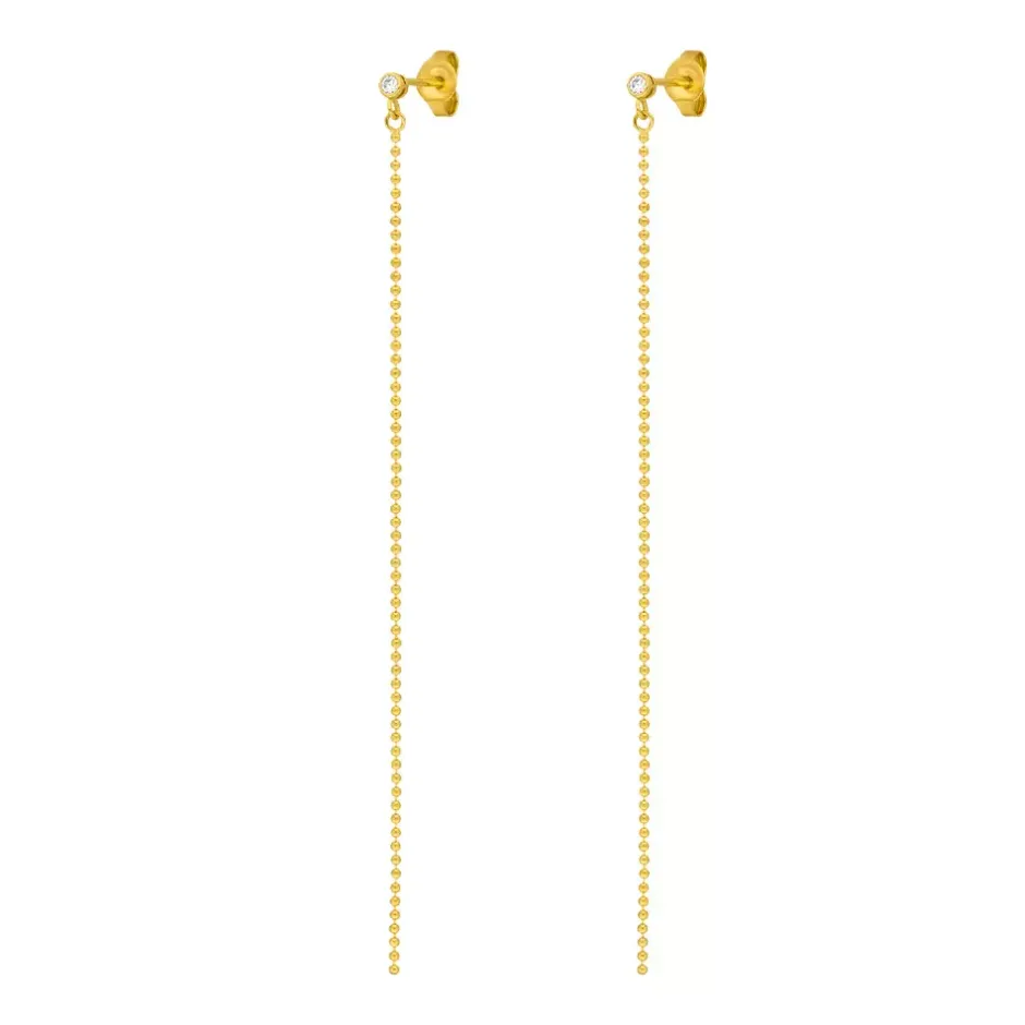 ohrstecker_my_first_diamo_2-3.webp Ohrstecker MY FIRST DIAMOND, ball chain, 14 Karat Gelbgold-LEAF Outlet
