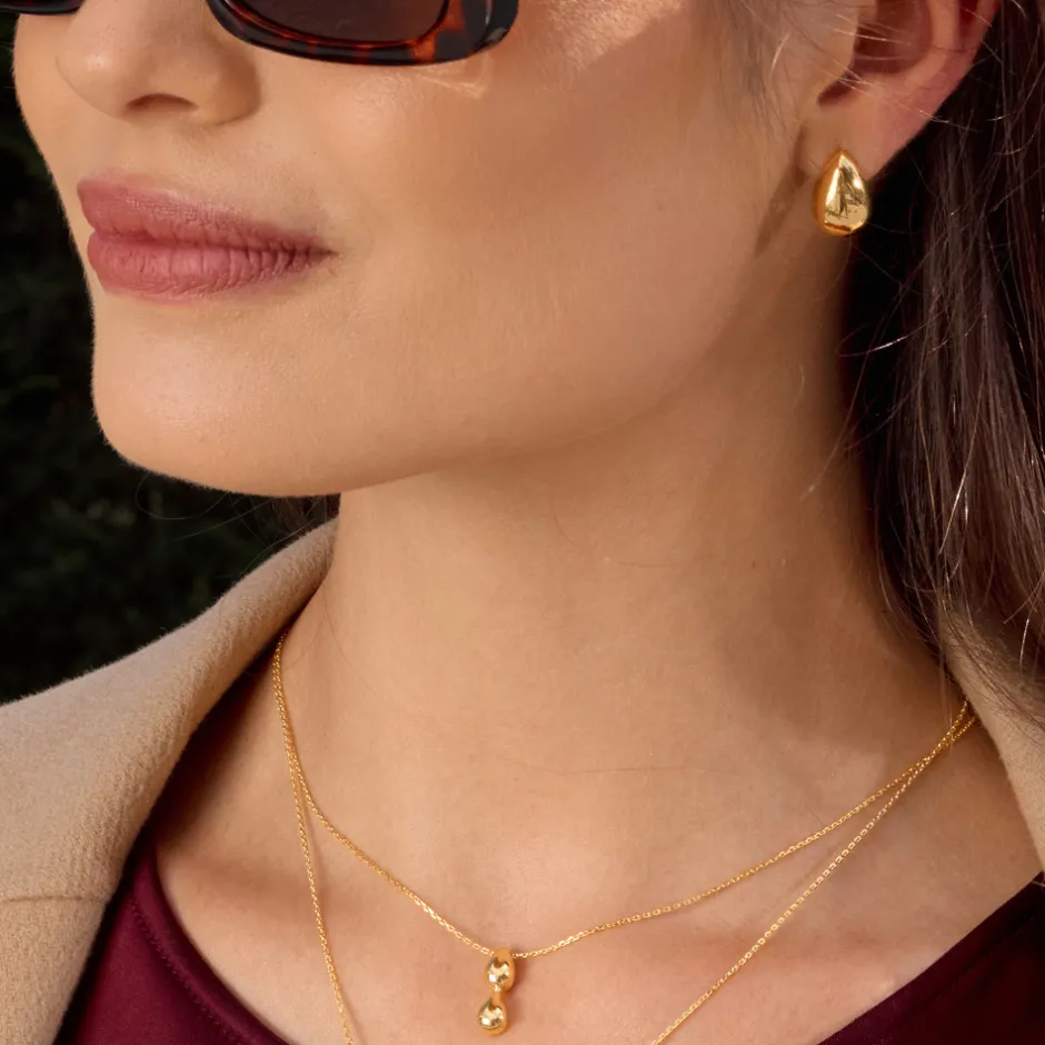 ohrstecker_one_drop__k_ge_3.webp Ohrstecker One Drop, 18 K Gelbgold vergoldet-LEAF New
