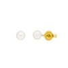 Ohrstecker Perle, 4mm, 14 Karat Gelbgold-LEAF Best