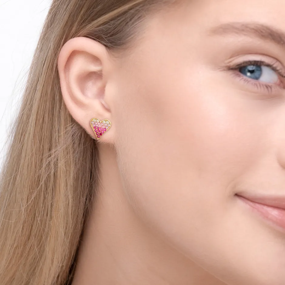 ohrstecker_pink_valentine_1-2.webp Ohrstecker Pink Valentine, 18 K Rosegold vergoldet-LEAF Online