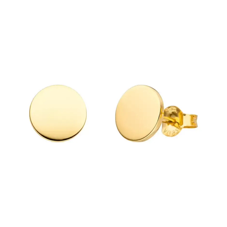 ohrstecker_plttchen__cm_p_1.webp Ohrstecker Plättchen 0,8 cm poliert, 18 K Gelbgold vergoldet-LEAF Online