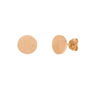 Ohrstecker PlÀttchen, klein, 18 K Rosegold vergoldet-LEAF Online