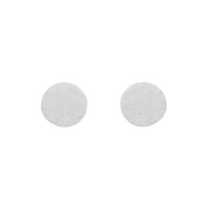 Ohrstecker Plättchen, klein, 925 Sterlingsilber-LEAF Hot