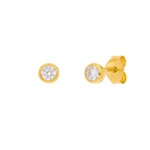Ohrstecker Pure, 18 K Gelbgold vergoldet-LEAF Discount