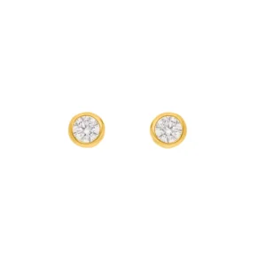 Ohrstecker Pure, 18 K Gelbgold vergoldet-LEAF Discount