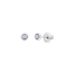 Ohrstecker Pure Amethyst, 3mm, 925 Sterlingsilber-LEAF Discount