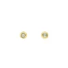 Ohrstecker Pure Labradorit, 3mm, 18 K Gelbgold vergoldet-LEAF Hot