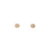 Ohrstecker Pure Peach Mondstein, 3mm, 925 Sterlingsilber-LEAF Clearance