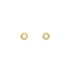Ohrstecker Pure Perle, 3mm, 18 K Gelbgold vergoldet-LEAF Sale