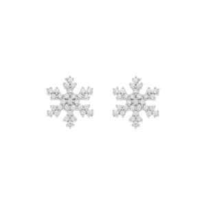 Ohrstecker Snowflake, 925 Sterlingsilber-LEAF Online