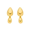 Ohrstecker Two Drops, 18 K Gelbgold vergoldet-LEAF Sale