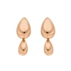 Ohrstecker Two Drops, 18 K Rosegold vergoldet-LEAF Outlet