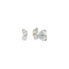 Ohrstecker Two Gems, Blauer Topas, 925 Sterlingsilber-LEAF Fashion