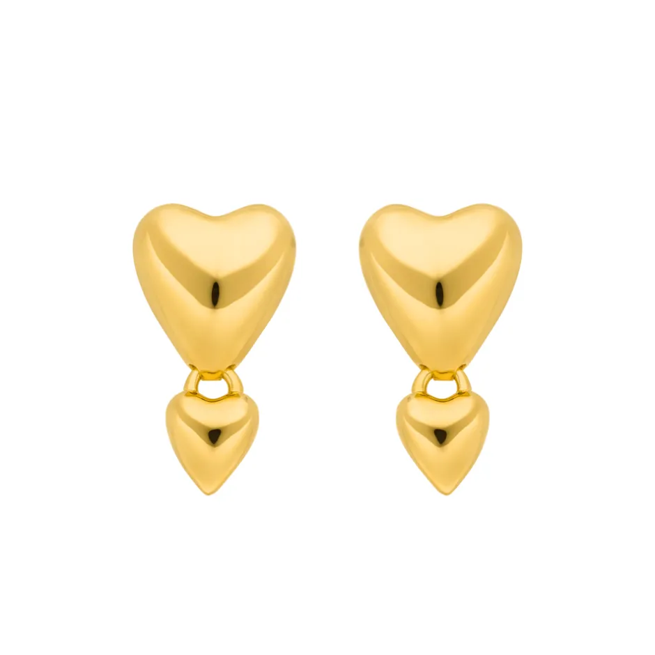 ohrstecker_two_hearts__k__0.webp Ohrstecker Two Hearts, 18 K Gelbgold vergoldet-LEAF Best