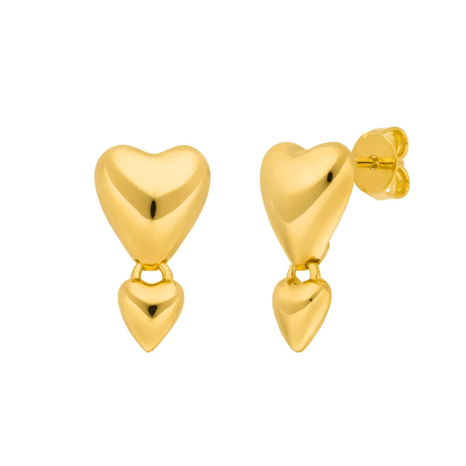 ohrstecker_two_hearts__k__1.webp Ohrstecker Two Hearts, 18 K Gelbgold vergoldet-LEAF Best