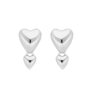 Ohrstecker Two Hearts, 925 Sterlingsilber-LEAF Online
