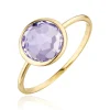 Ring Amethyst, 14 Karat Gelbgold-LEAF Clearance
