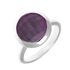 Ring Amethyst, 925 Sterlingsilber, Gr.50-LEAF Outlet