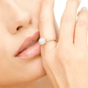 Ring Barock Pearl, 14 Karat Gelbgold-LEAF Sale