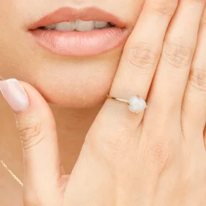 Ring Barock Pearl, 14 Karat Gelbgold-LEAF Sale