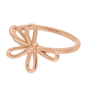 Ring Blossom, 18 K Rosegold vergoldet-LEAF New