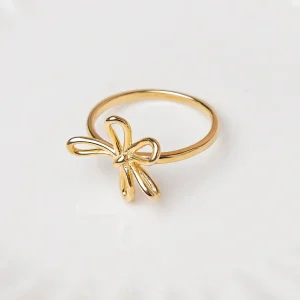 Ring Blossom, 18 K Rosegold vergoldet-LEAF New