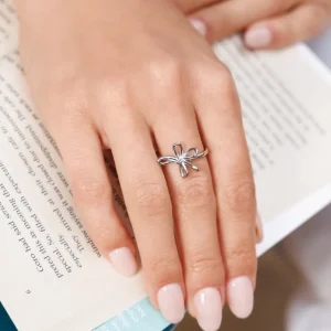 Ring Blossom, 18 K Rosegold vergoldet-LEAF New