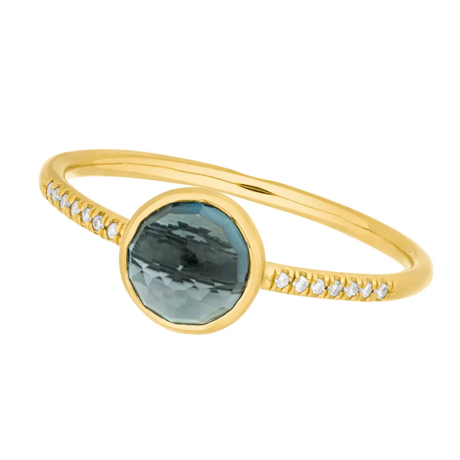 ring_blue_topas_mit_diama_6-2.webp Ring Blue Topas mit Diamanten, 14 Karat Gelbgold-LEAF Sale
