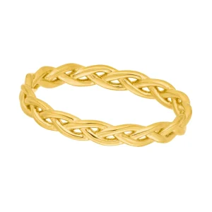 Ring Braid, 18 Karat Gelbgold vergoldet-LEAF Outlet