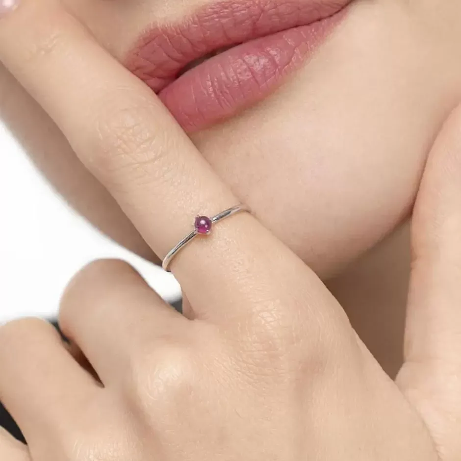 ring_cabochon__karat_weig_2-1.webp Ring Cabochon, 14 Karat Weißgold, Rubin-LEAF Discount