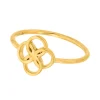 Ring Clover Charm, 18 K Gelbgold vergoldet-LEAF Outlet