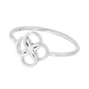 Ring Clover Charm, 925 Sterlingsilber-LEAF Best