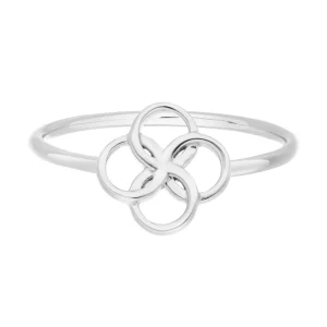 Ring Clover Charm, 925 Sterlingsilber-LEAF Best