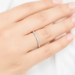Ring DAZZLE mit Diamanten, 14 Karat Weißgold-LEAF Online