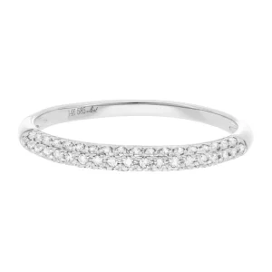 Ring DAZZLE mit Diamanten, 14 Karat Weißgold-LEAF Online