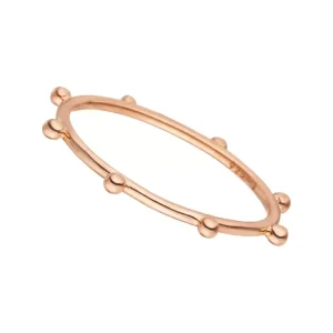 Ring Dots, 18 K Roségold vergoldet, Gr.52-LEAF Sale
