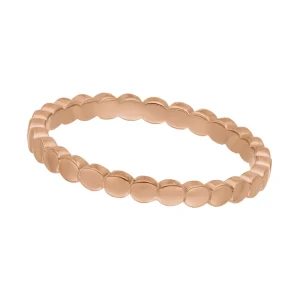 Ring Dots, 18 Karat Rosegold vergoldet-LEAF Hot