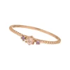 Ring Gorgeous Gems, Pink Mix, 18 K Rosegold vergoldet, Gr.50-LEAF Fashion