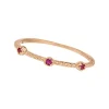 Ring Gorgeous, Rubin, 18 K Rosegold vergoldet, Gr.52-LEAF Best