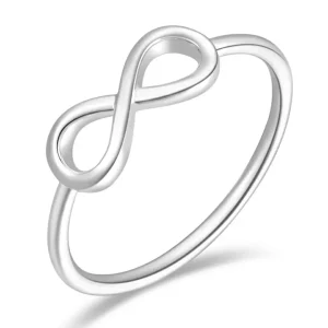 Ring Infinity, 18 Karat Weißgold-LEAF Discount
