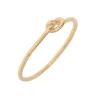 Ring Knoten, 18 K Rosegold vergoldet, Größe 52-LEAF Hot