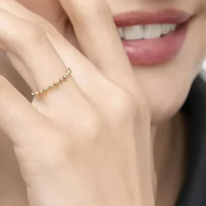 Ring Kugel, 18 Karat Gelbgold-LEAF Best