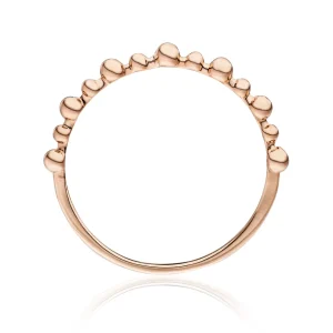 Ring Kugel, 18 Karat Rosegold-LEAF Best