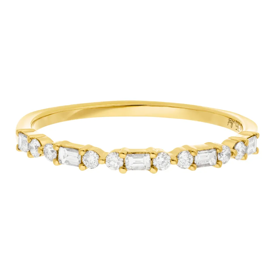ring_mit_baguette_diamant_6.webp Ring mit Baguette Diamanten, 14 Karat Gelbgold-LEAF Best