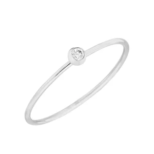 Ring MY FIRST DIAMOND, 14 Karat Weißgold, Gr.50-LEAF Online