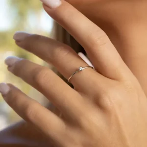 Ring MY FIRST DIAMOND, 14 Karat Weißgold, Gr.50-LEAF Online